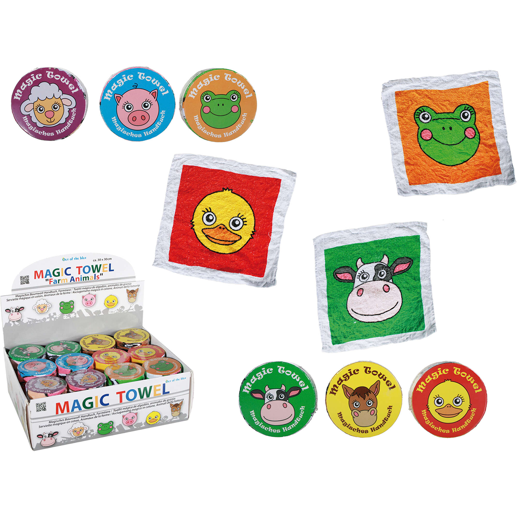 Magisk håndklæde Farm Dyr (26g) som reklameartikler på GIFFITS.dk Art