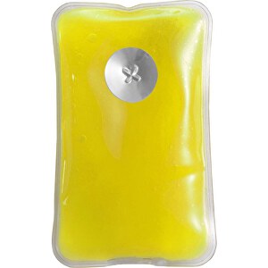 Wärmekissen Aus PVC Charles , gelb, PVC, 10,00cm x 1,00cm x 6,00cm (Länge x Höhe x Breite)