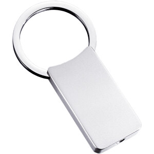 Schlüsselanhänger RE98-CLASSIC LARGE , Re98, silber, Metall, 6,20cm x 0,60cm x 3,30cm (Länge x Höhe x Breite)