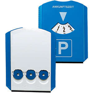 Parkscheibe 'Prime' Mit Chips , blau/weiß/vario, Kunststoff, 15,50cm x 11,90cm x 0,70cm (Länge x Höhe x Breite)
