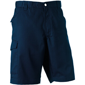 Workwear-Shorts , Russell, navy blau, 35% Baumwolle, 65% Polyester, 42, 