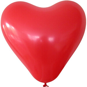 Herzluftballon , rot, 100% Naturkautschuk, 