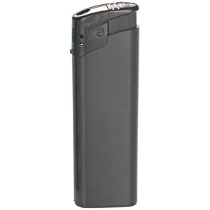 TOM® EB-15 06 Elektronik-Feuerzeug , Tom, vollfarbe schwarz, AS/ABS, 1,10cm x 8,20cm x 2,50cm (Länge x Höhe x Breite)