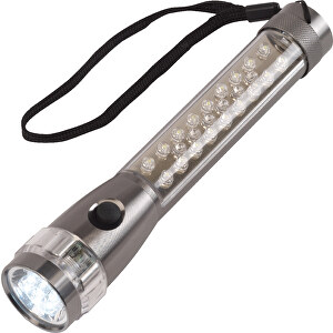LED-Taschenlampe FLASH , anthrazit, Aluminium, 19,50cm (Höhe)