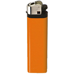 TOM® NM-1 08 Reibradfeuerzeug , Tom, vollfarbe orange, AS/ABS, 1,10cm x 8,00cm x 2,30cm (Länge x Höhe x Breite)