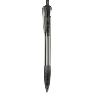 Kugelschreiber Cosmo Grip Transparent , transparent schwarz, ABS, 14,70cm (Länge)