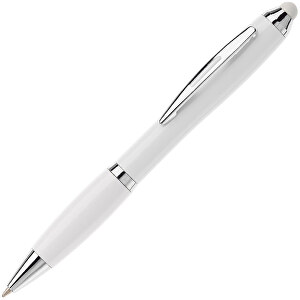 Kugelschreiber Hawaï Stylus Weiß , weiß / weiß, ABS, 13,50cm (Länge)
