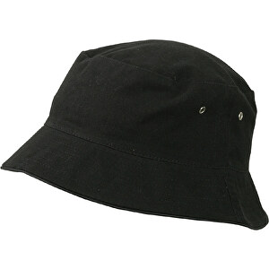 Fisherman Piping Hat , Myrtle Beach, schwarz/schwarz, 100% Baumwolle, S/M, 