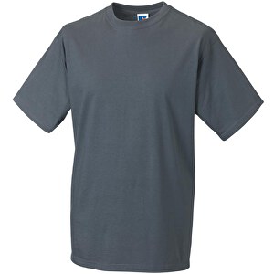 Classic T-Shirt , Russell, grau, 93% Baumwolle, 7% Viskose, 2XL, 