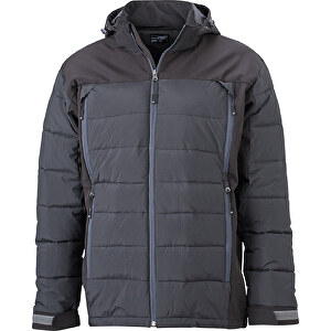 Men´s Outdoor Hybridjacket , James Nicholson, schwarz, XL, 