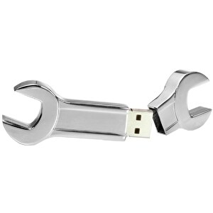 USB-Stick TOOL 1GB , Promo Effects MB , silber MB , 1 GB , Zinklegierung MB , 3 - 10 MB/s MB , 8,50cm x 0,80cm x 2,70cm (Länge x Höhe x Breite)