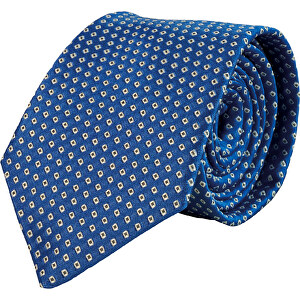 Krawatte, Reine Seide, Jacquardgewebt , blau, reine Seide, 148,00cm x 7,50cm (Länge x Breite)