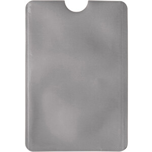 Kartenhalter Soft Anti Skim , silber, PE, 9,20cm x 0,10cm x 6,30cm (Länge x Höhe x Breite)