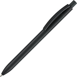 Kugelschreiber CAPRI-SOFT , Ritter-Pen, schwarz, Aluminium, 14,00cm (Länge)
