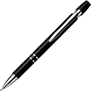 Kugelschreiber Murcia , schwarz, ABS, Stahl, 14,00cm (Höhe)