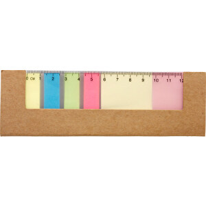 Haftnotizen Sticker , braun, Karton, Papier, PVC, 16,00cm x 0,40cm x 5,00cm (Länge x Höhe x Breite)