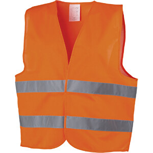 Professionelle Warnweste , orange, Polyester, 65,00cm x 65,00cm (Länge x Breite)