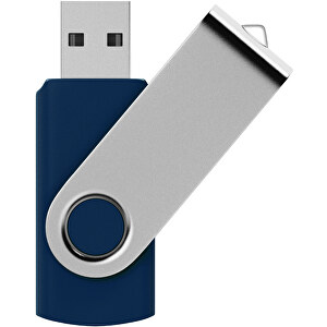 USB-Stick SWING 2.0 1 GB , Promo Effects MB , dunkelblau MB , 1 GB , Kunststoff, Metall MB , 3 - 10 MB/s MB , 5,80cm x 1,09cm x 1,90cm (Länge x Höhe x Breite)
