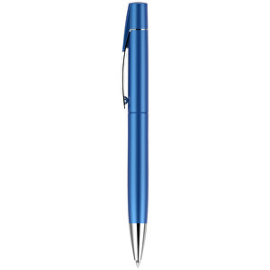 Kugelschreiber Lucky Metallic , Promo Effects, blau metallic, Kunststoff, 14,00cm x 1,10cm (Länge x Breite)