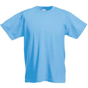 Kids Valueweight T-Shirt , Fruit of the Loom, pastellblau, 97 % Baumwolle / 3 % Polyester, 92, 