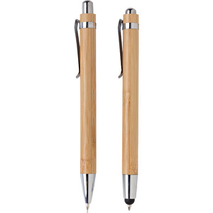 Set bolígrafos bambú