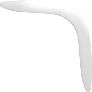 Bumerang 'Mini' , weiss, Kunststoff, 32,00cm x 0,40cm x 3,40cm (Länge x Höhe x Breite)
