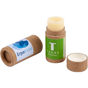 Lipcare Eco - Lippenpflege Im Push-up-Container Aus Karton , natur, Karton, 5,00cm (Höhe)