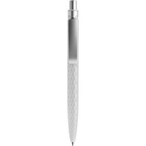 Prodir QS01 PMS Push Kugelschreiber , Prodir, zementgrau/silber satiniert, Kunststoff/Metall, 14,10cm x 1,60cm (Länge x Breite)