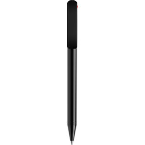 Prodir DS3 TPP Twist Kugelschreiber , Prodir, schwarz / rot, Kunststoff, 13,80cm x 1,50cm (Länge x Breite)