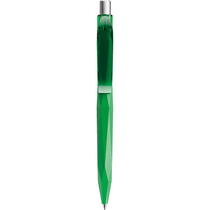 Prodir QS20 PRT Push Kugelschreiber , Prodir, hellgrün/silber satiniert, Kunststoff/Metall, 14,10cm x 1,60cm (Länge x Breite)