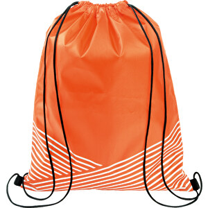 Turnbeutel BRILLIANT , orange, 210D Polyester, 44,00cm x 34,00cm (Länge x Breite)