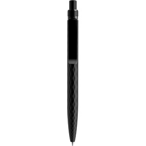 Prodir QS01 PQS Push Kugelschreiber , Prodir, kohlschwarz/schwarz satiniert, Kunststoff/Metall/Mineralien, 14,10cm x 1,60cm (Länge x Breite)