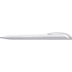 STABILO Bright Antibac Kugelschreiber , Stabilo, weiß, Kunststoff, 14,70cm x 1,60cm x 1,20cm (Länge x Höhe x Breite)