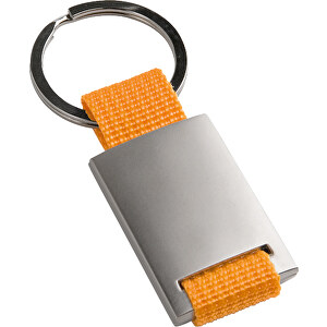 GRIPITCH. Schlüsselanhänger Aus Metall , orange, Metall und Gurtband, 