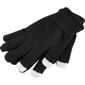 THOM. Handschuhe , schwarz, Syntetisches Gewebe, 0,39cm (Höhe)