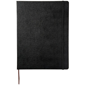 Classic Hardcover Notizbuch XL – Liniert , Moleskine, schwarz, Lederimitat-Papier, 25,00cm x 1,50cm x 19,00cm (Länge x Höhe x Breite)