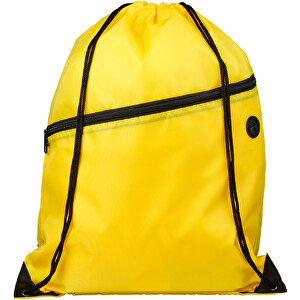 Oriole Sportbeutel Mit Reissverschluss 5L , gelb, 210D Polyester, 33,00cm x 44,00cm (Länge x Höhe)