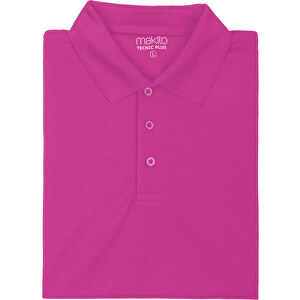 Polo-Shirt Tecnic Plus , fuchsie, 100% Polyester 180 g/ m2, XXL, 
