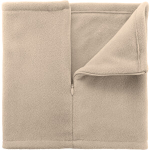 Nacken Wärmer Nostal , beige, Polar Fleece 200 g/ m2, 24,50cm x 25,50cm (Länge x Breite)