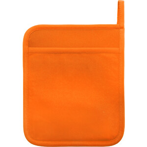 Topflappen Hisa , orange, Polyester/ Neopren, 17,50cm x 21,00cm (Länge x Breite)