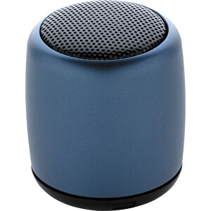 Kabelloser Mini-Lautsprecher Aus Aluminium , blau, Metall, ABS, 4,50cm (Höhe)