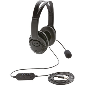 Over-Ear Headset Mit Kabel , schwarz, ABS, TPE, 14,20cm x 19,00cm x 7,20cm (Länge x Höhe x Breite)