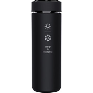 SCX.design D10 Smart Isolierflasche , schwarz, Gummi, 22,50cm (Höhe)