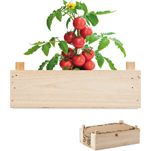 Tomato , holzfarben, Holz, 46,00cm x 16,00cm x 34,00cm (Länge x Höhe x Breite)