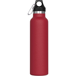 Isolierflasche Lennox 650ml , dunkelrot, Edelstahl & PP, 26,80cm (Höhe)