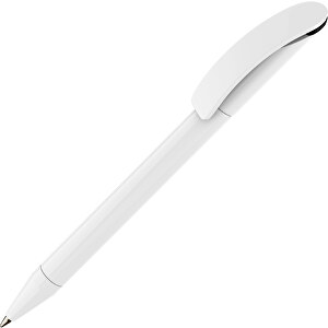 Prodir DS3 TPP Twist Kugelschreiber , Prodir, weiß/schwarz, Kunststoff, 13,80cm x 1,50cm (Länge x Breite)