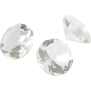 Glasdiamanter Set (3) klart 4 cm