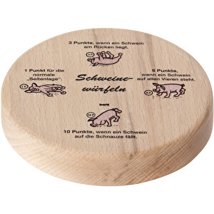 Bierdeckelspiel Schweine-Würfeln , , 1,50cm (Höhe)