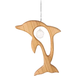 Trehenger delfin med krystall