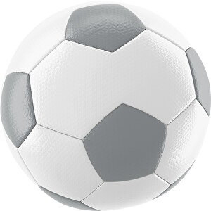 Fußball Platinum 30-Panel-Matchball - Individuell Bedruckt Und Handgnäht , weiß / silber, PU, 4-lagig, 